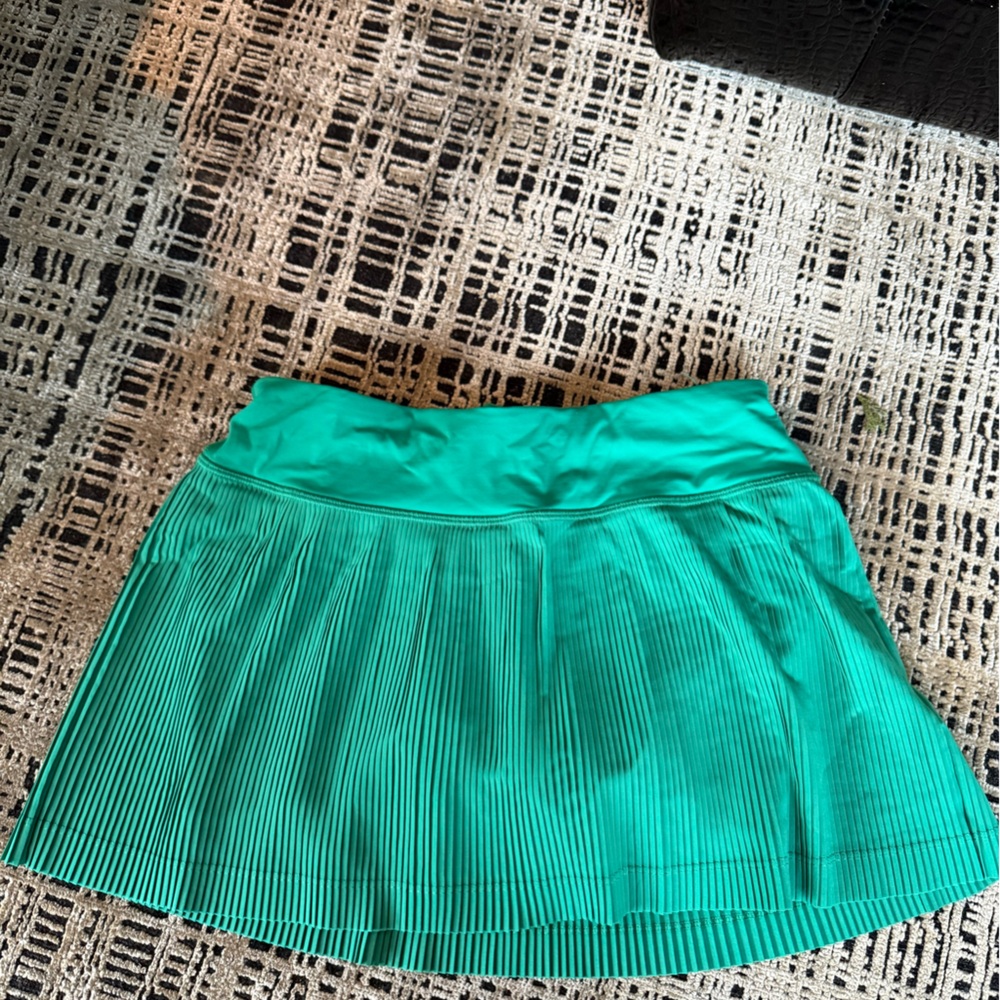 Green Pleated tennis Skirt